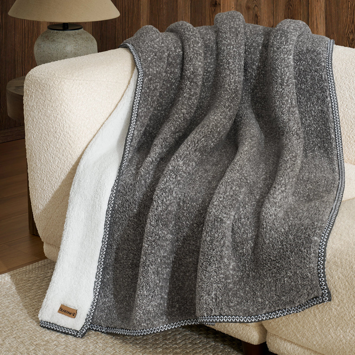 CAMPTON THROW CHARCOAL