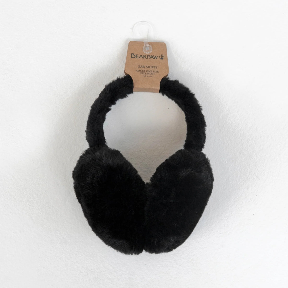 FAUX FUR EARMUFFS BLACK